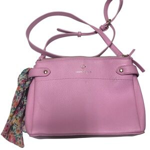 Nanette Lenore Pink Crossbody Bag.Plenty of Storage.10”in. X 8”in. Super Clean.